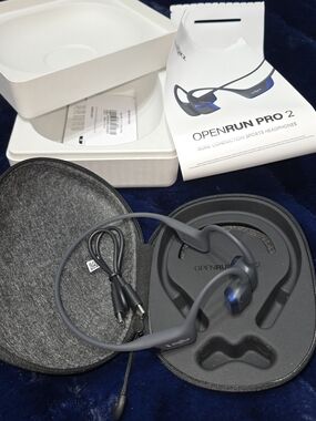 Shokz OpenRun Pro 2 Bone Conduction Earbuds - Slate Blue